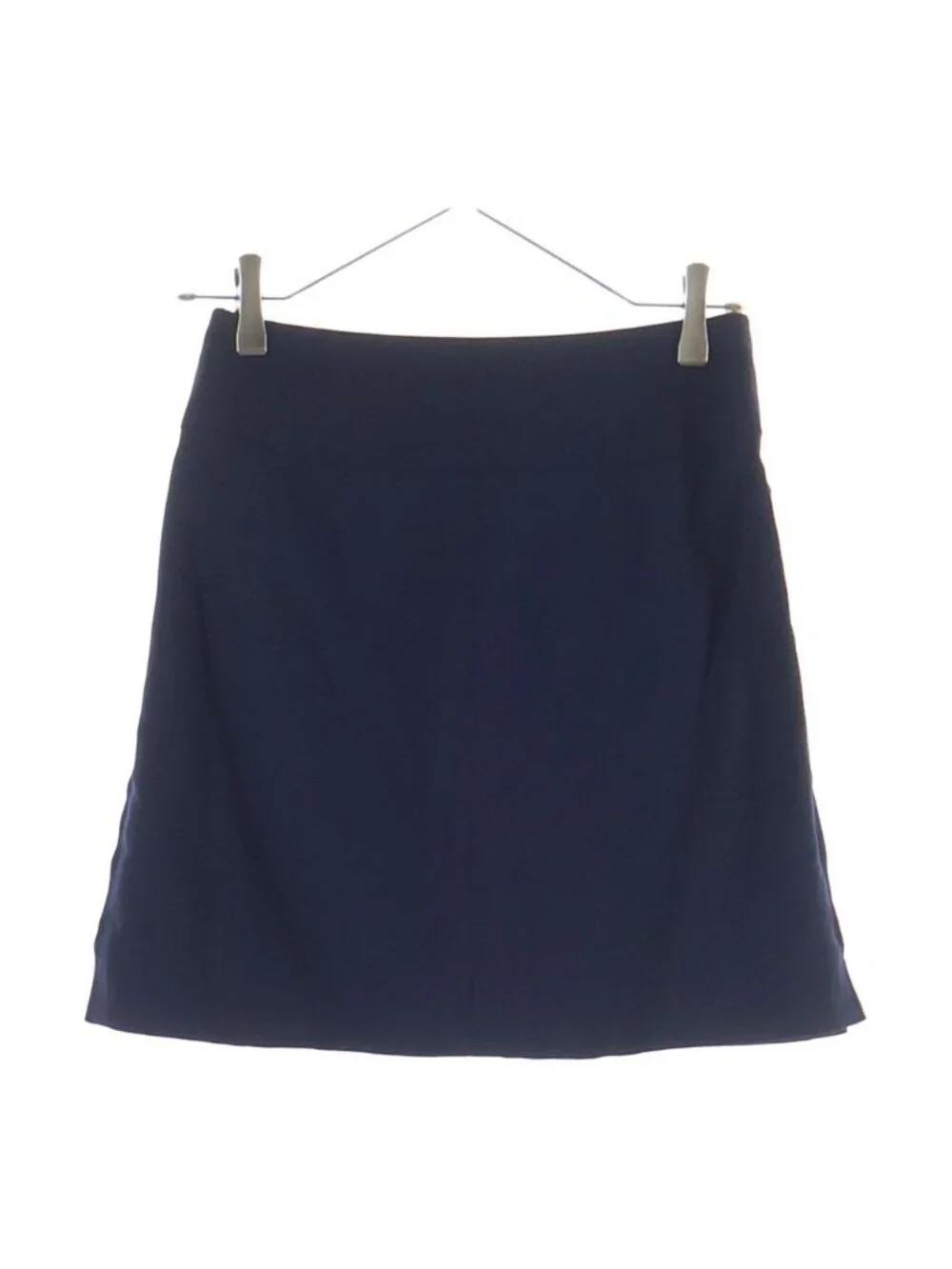 Chanel Vintage Side Zip Skirt Navy